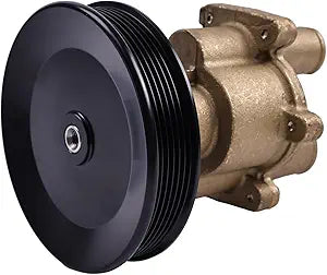 Raw Sea Water Pump with Pulley 46-8M0118067 46-862914T10 468M0122655 for Mercury Mercruiser Engine 4.3L 5.0L 5.7L 6.2L 350 357 383 MAG MPI