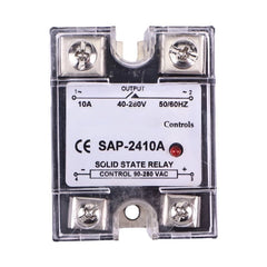 SSR AC-AC 10A 90-280VAC 24-280VAC Solid State Relay D2410DA for Crydom