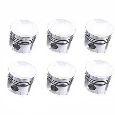 STD 6 Pcs Pistons for Mitsubishi S6B-TA Engine Caterpillar CAT E650 Excavator