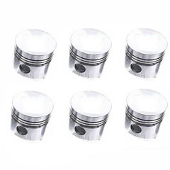 STD 6 Pcs Pistons for Mitsubishi S6B-TA Engine Caterpillar CAT E650 Excavator