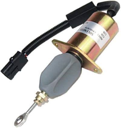 Solenoide de corte de ignição 24V 4942878 3415706 compatível com motores Cummins 4B, 6B, 6C, 6CT, 6CTA e 6CTAA.