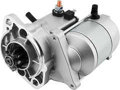 Motor de arranque 1280008460 compatible con tractores compactos diésel Kubota L2250, L2500, L2550, L2650, L2800, L2900, L2950, ​​L3010, L3130, L3240, L3300, L3400, L3430, L35 y KJS130. Sustituye a las piezas 3407016081, 3407016083 y 1280008462.
