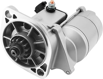 Motor de arranque AM876435 compatible con tractores John Deere 3032E, 3038E, 3120, 3320, 3520, 3720, 4105 y 4115. Números de pieza compatibles: AM878415, RG60654, SE501878, TY25233, TY25237, YM129129-77010, YM129407-77010