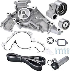 Kit de correa de distribución con bomba de agua compatible con Toyota Tundra, Sequoia, Land Cruiser, 4Runner, Lexus SC430, GX470, LX470, LS430 y GS430 (2002-2010) con motor V8 de 4.3L y 4.7L. Reemplaza las piezas n.° TKT021 y TCKWP298.