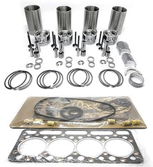 V3307 V3307T V3307-DI Engine STD Overhaul Rebuild Kit and 4PCS Connecting Rod with Crankshaft for Kubota Loader SSV75 Excavator KX080-3 KX080-4