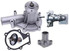 Water Pump with Thermostat Cover Kit 25-33024-00SV 25-39236-01 25-37558-00 for Kubota D1105 Carrier CT3.69 Engine