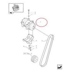 A/C Compressor 87519620 for CASE Tractor FARMALL 105N 105U 105V 60 65C 70 75C 80 85C 85N 90 95