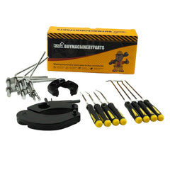 Tuerca de prensaestopas ajustable Llave inglesa universal para cilindro hidráulico 1266 7463 y juego de herramientas de instalación de copa en U con sello de vástago de pistón J05321 para la mayoría de las granjas