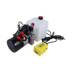 3-Quart 12V Double Acting Hydraulic Pump for Dump Trailer - KTI DC-4442