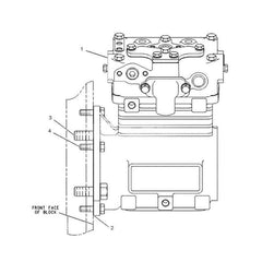 Air Brake Compressor 1091317 for Caterpillar Engine 3304 Motor Grader CAT 12H 140G 143H 16H