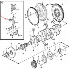 Bushing 12345-67890 for Volvo Penta D12D-A Engine Excavators