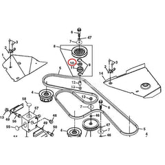 Rodamiento de bolas JD9236 para tractor John Deere 110 112 116 130 140 170 175 180 185 200 