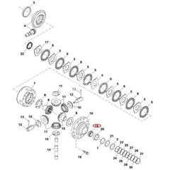 Bearing Cone R262976 John Deere 2704 2854 2904 3204 8130 8360R 8370R 8400R 8R370 8R410 8RX310 8RX340 8RX370 8RX410