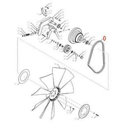 Belt 47490848 for Case Combine 7230 9230 7120 8230 9010 7010 635 9120 8120