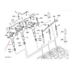 Fuel Injector 1J801-53052 0445110777 for Kubota Engine V2403 D1803