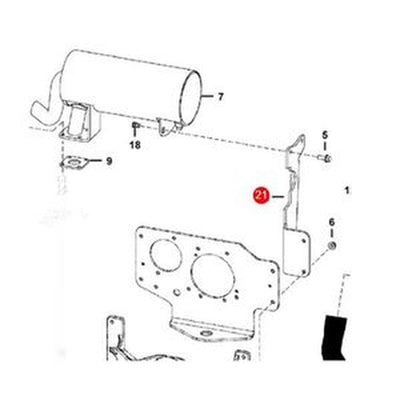 Bracket 7127190 for Bobcat MT52 MT55 Mini Track Loaders