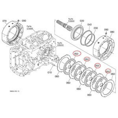 Brake Disc TC750-65180 for Kubota Tractor M100GXDTC M5660SUH M6060HFC M7040SUH M7060HD M8560HD M9960HDC