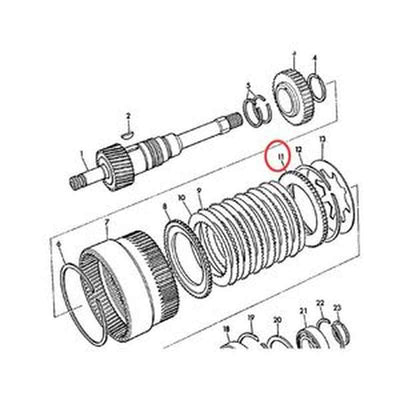 Brake Pressure Plate 04/500233 for JCB 3C 3CX-2 3CX-4 4C-2 4C-4 520-2HL 520-4 525B-4HL 530B 540B-2 921-2 921-4