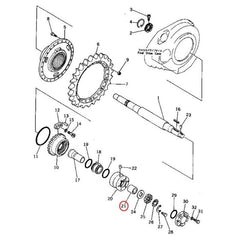 Bucha 154-27-12341 para Komatsu Dozer D85A-21 D85A-18 D80A-18 D85P-18 D85C-21 D85E-21 D95S-1 D95S-2 