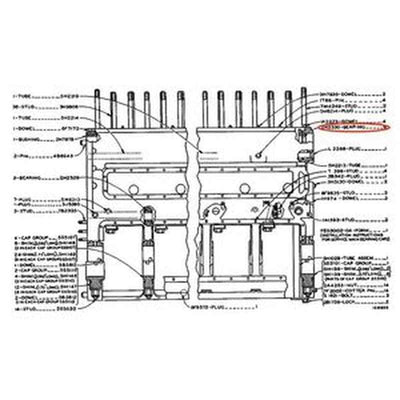 Bushing 2H-2330 for Caterpillar Cat D353C Engine & Dozer 594 D9E D9G D9H