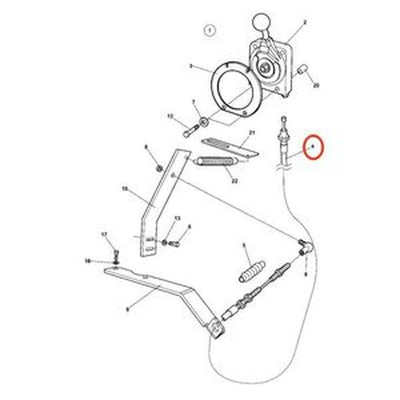 Cable 4700389184 for Dynapac Roller CA250 CA270D CA280 CA300 CA500