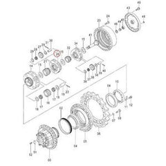 Replacement Carrier 1032598 for Hitachi ZX290L-5G ZX330-3 ZX350H-3 ZX360H-3G Excavator