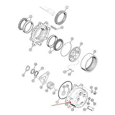 Carrier Assembly 100553A1 for New Holland LV80 U80 U80B 555E 575E 675E B100B B110B B95B LB110 LB75 LB90 LB95