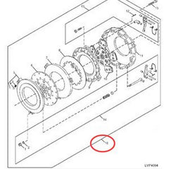 Conjunto de embrague RE66695 para tractor John Deere 5200 5300 5400 5210 5310 5410 5510 5310N 5400N 