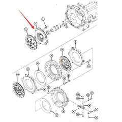 Placa de presión de embrague 1273254C1 para Tractor CASE 1120 244 245 254 255 265 