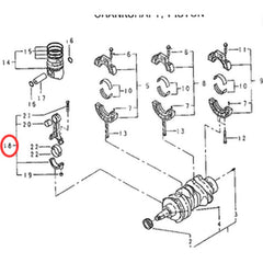Connecting Rod Assembly 115026340 for Hitachi ZX20U ZX20UR Excavator