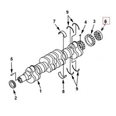 Crankshaft Spacer 4095484 for Cummins QSK23 CM500 Engine