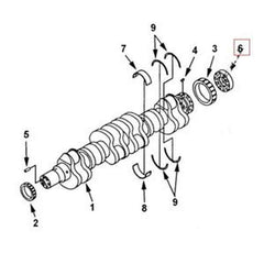 Crankshaft Spacer 4095484 for Cummins QSK23 CM500 Engine