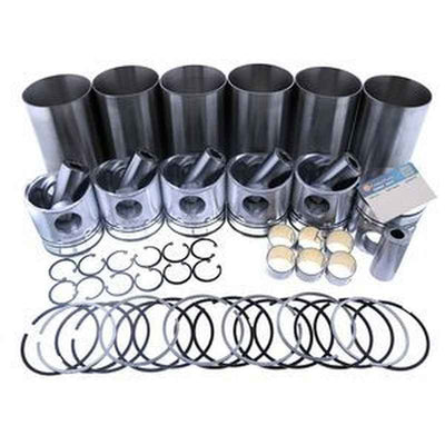 Complete Cylinder Liner Kit (4pcs) for Mitsubishi S6R Engine Hitachi EX1200-5C