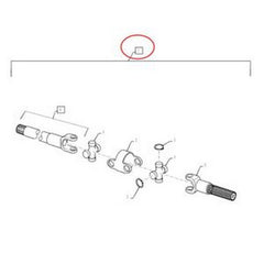 Drive shaft assembly 144461a1 for case 588g 570lxt 570mxt 586h 570nxt 580sm 588h 580sl 585g 586g 580m 580l