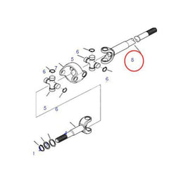 Drive Shaft CA0046264 for Komatsu WB142 WB91R Loader
