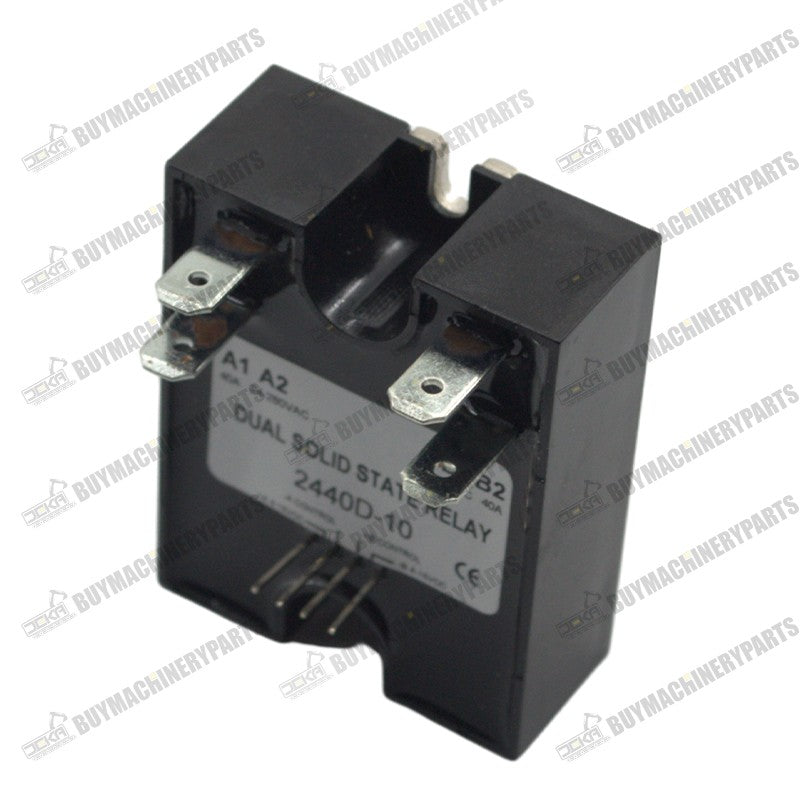 Dual Solid State Relay Sad2440 SSR 4-15vdc Input 280vac 40a Random Turn on - Buymachineryparts