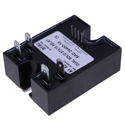 Dual Solid State Relay SSR 4-15VDC Input 280VAC 40A D2440D-10 Random Turn On - Buymachineryparts