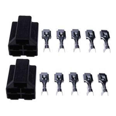 2-Piece Ignition Switch Connector Terminal M90206 for John Deere 3029 Engine Tractor 1025R 2025R