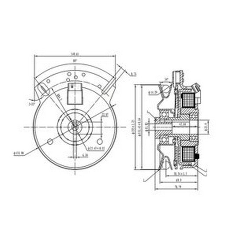 Electric Blade PTO Clutch GY20878 GY20108 GY20652 5219-73 5219-20 for John Deere Scotts Warner Tractor 145 155C L110 L120 L130 G110 L2048 L2548 42'