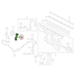 Engine Coolant Hose 11538611277 for BMW 340i 440i 540i 640i 740i M240i X3 X4