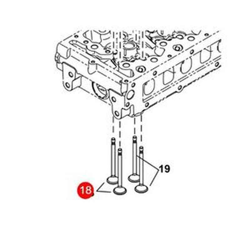 Exhaust Valve 7030457 for Bobcat S510/S530/S590/T550 Loaders