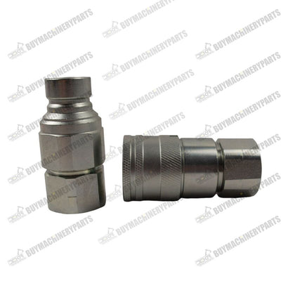 Flat Face Hydraulic Coupler 1/2