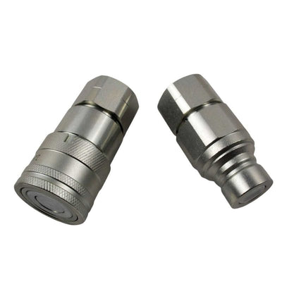 Flat Face Hydraulic Coupler 1/2