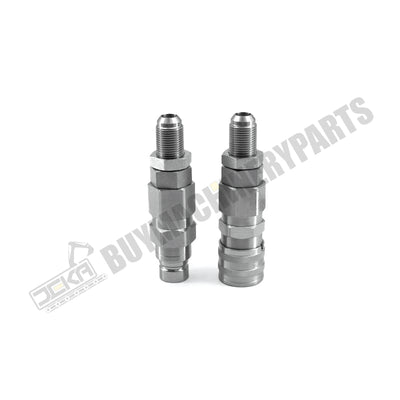 Para Bobcat New Holland CASE GEHL #10 JIC Rosca 1/2' Acoplador de conexión rápida hidráulica de cara plana 