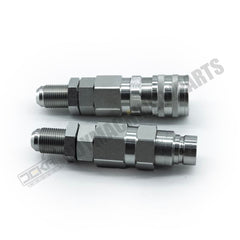 Para Bobcat New Holland CASE GEHL #10 JIC Rosca 1/2' Acoplador de conexión rápida hidráulica de cara plana 