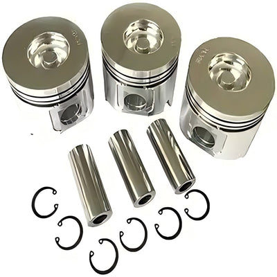 For Hitachi Excavator EX22 EX25 Isuzu Engine 3KR1 Piston 1 set Contains Piston Pin Piston Snap