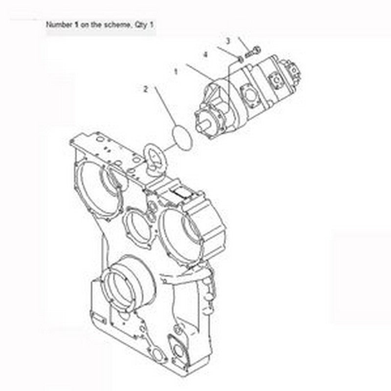 For Komatsu Bulldozer D375A-3D D375A-3 D375A-5D D375A-5 Hydraulic Pump 705-58-44050