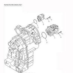 For Komatsu Grader GD555-3 GD655-3 GD675-3 Hydraulic Pump 705-22-36260 - Buymachineryparts