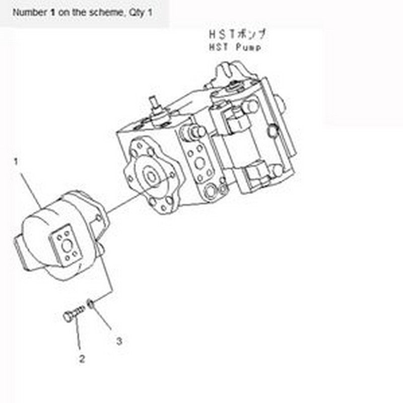 For Komatsu Wheel Loader WA100M-3 WA80-3 WA120-3CS Hydraulic Pump 705-12-31010 - Buymachineryparts