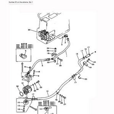 For Komatsu Wheel Loader WA40-1 Hydraulic Pump 705-11-28010 - Buymachineryparts